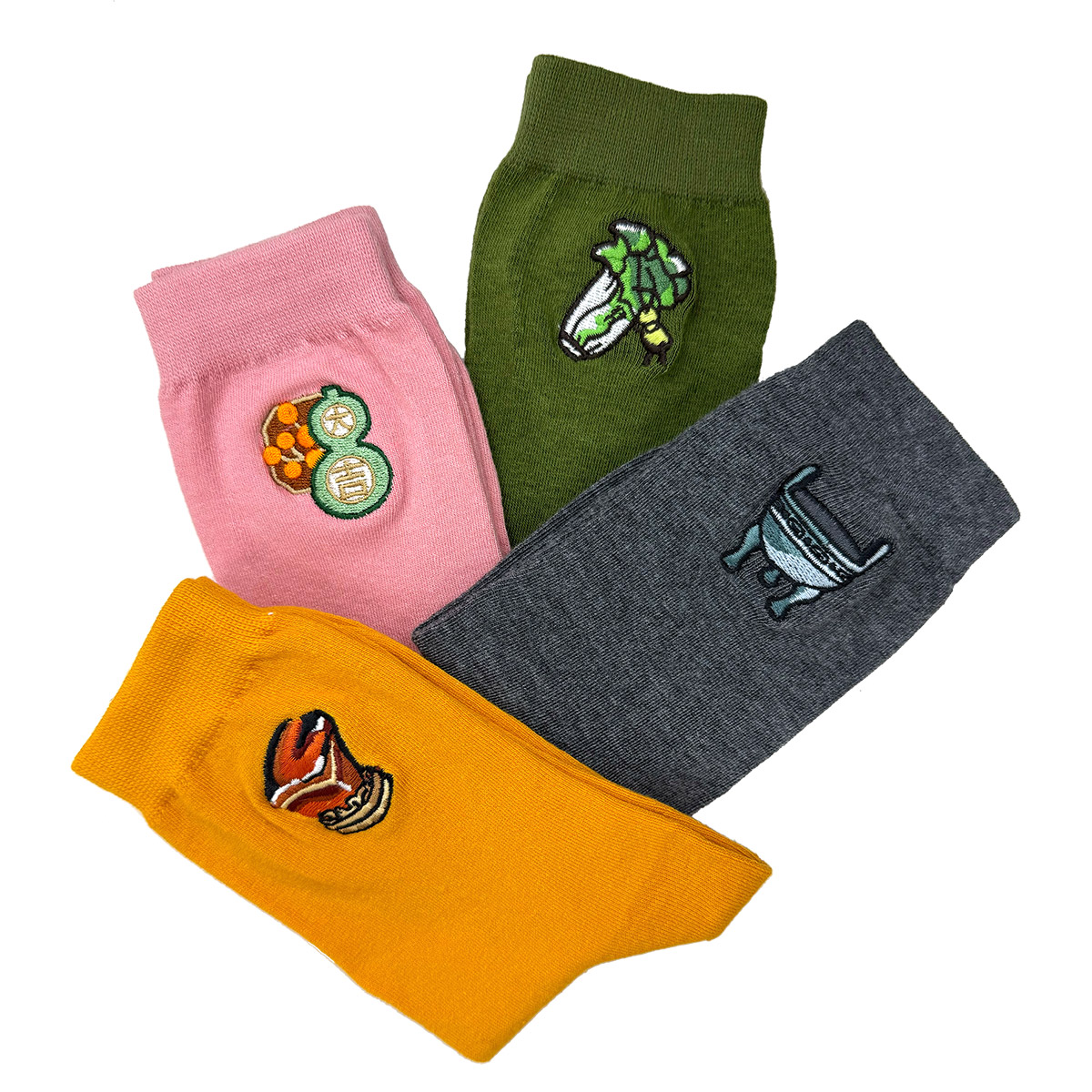 故宮精品網路商城- 襪上故宮典藏-刺繡襪禮盒