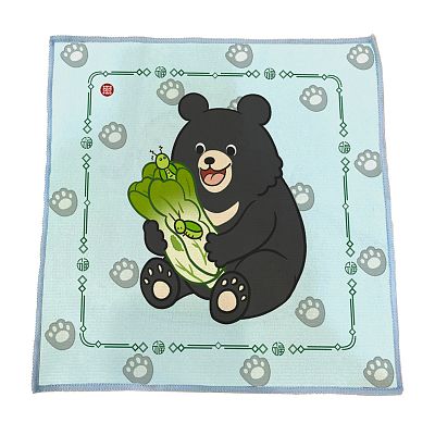 Product info: 熊青菜・方巾小包組