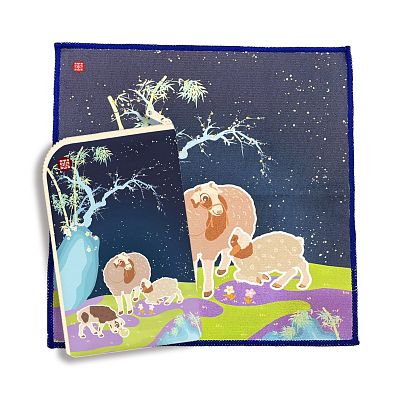 Product info: 咩咩親子趣・方巾小包組