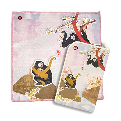 Product info: 猴嬉遊記・方巾小包組