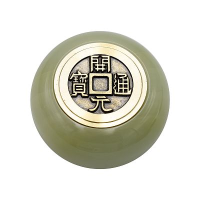 Product info: 五行轉運珠-青玉石