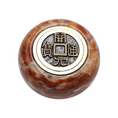 Product info: 五行轉運珠-紅龍玉石