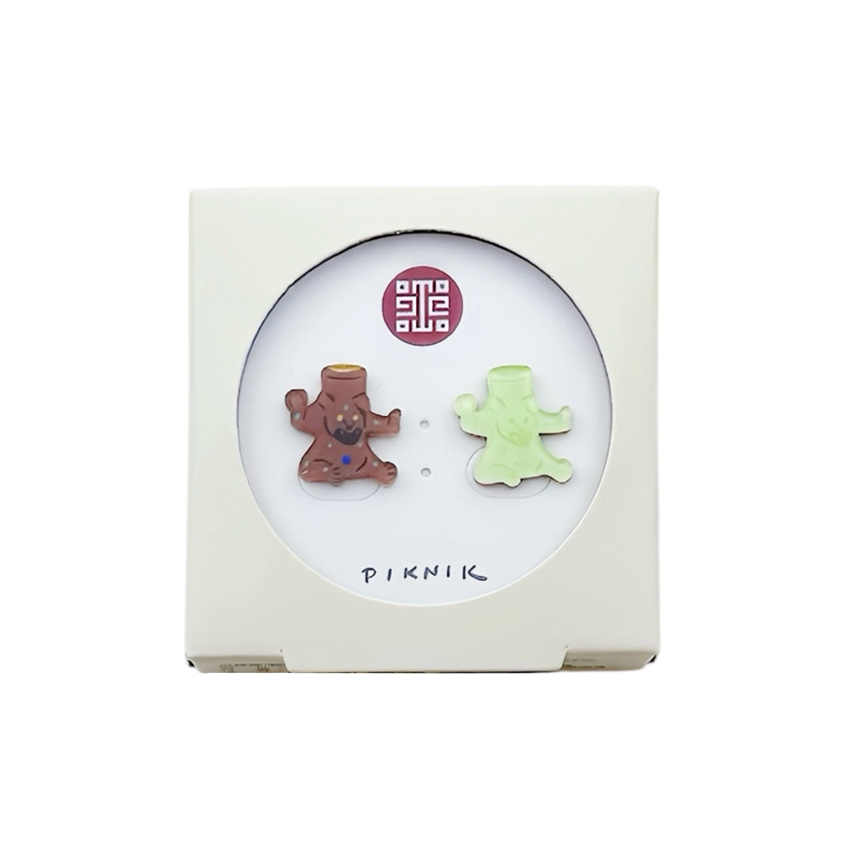 故宮精品網路商城- 玉熊尊銅熊尊雙入耳環組