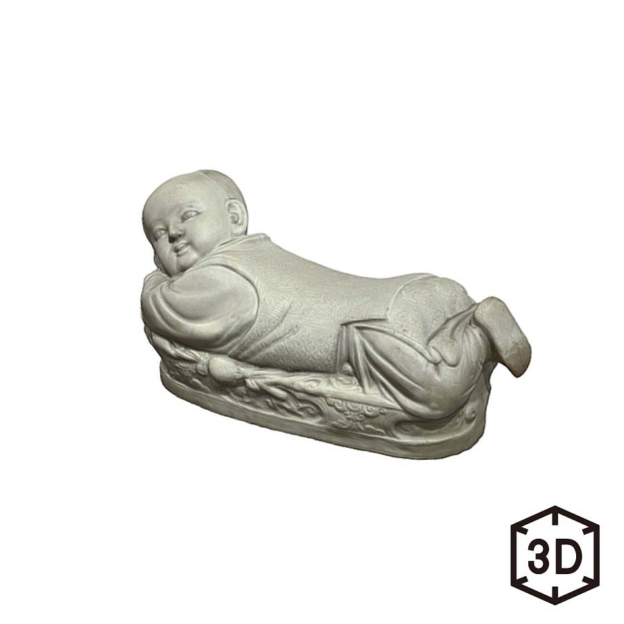 故宮精品網路商城- 北宋定窯白瓷嬰兒枕數位收藏