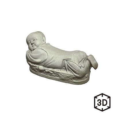 Product info: 北宋 定窯 白瓷嬰兒枕　數位收藏