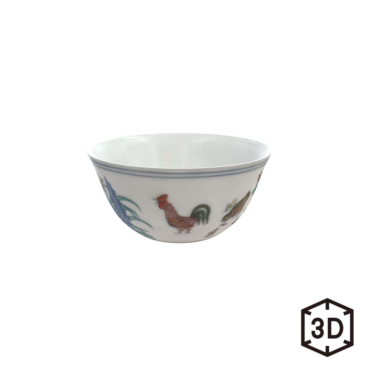 故宮精品網路商城- 明成化鬥彩雞缸杯數位收藏