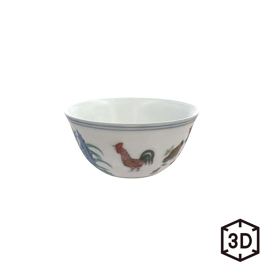 故宮精品網路商城- 明成化鬥彩雞缸杯數位收藏